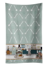 Gray Labrador Retriever in the Kitchen Kitchen Towel Dish Cloths Guest Hand Towel Decorative Bathroom Towel for Face,Tea, Dishcloth, Kitchen and