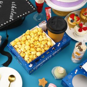 36 Pcs Graduation Movie Night Snack Trays Graduation Dessert Plates Candy Popcorn French Fries Graduation Movie Boxes For Snacks Tray Party Suppl (Option: W13572332)