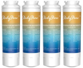 4 Pack Refrigerator Water Filter Replacement For  EDR4RXD1, EveryDrop Filter 4, Maytag UKF8001AXX-750, UKF8001AXX-200, 46-9006, Puriclean II, WD- (Option: W13732994)