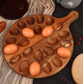 Bamboo Egg Trays And Wooden Egg Trays (Option: Wooden)