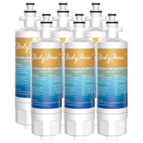 6 Pack Redypure Refrigerator Water Filter Replacement For LG LT700P, ADQ36006101,  ADQ36006102, LG 469690, LFX31935ST, RWF1200A, Kenmore 469690, (Option: W13733012)