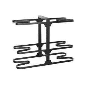 Pots and Pans Organizer Rack for Kitchen Storage (Color: Black, Type: Style A)