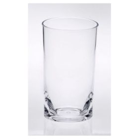Oval Halo Acrylic Glasses Drinking Set of 4 Hi Ball (15oz), Plastic Drinking Glasses, BPA Free Cocktail Glasses, Drinkware Set, Plastic Water Tum (Color: as Pic)