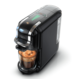 1450W Automatic Espresso Machine 19Bar Cold Heat Extraction French Kcup Capsule Nes Capsule DG Capsule 19Bar Cold Heat Extraction French 600L Tan (ST514K: ST514K)