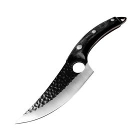 Butcher butcher for meat and bone with small scimitar(USPS Shipping) (Color: Black, Type: Kitchen Surpplice)