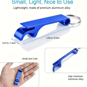 50 Tiger Mouth Bottle Openers (Color: Blue)