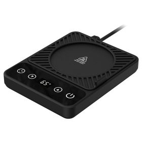 3 Colors Options -- 1Pc Desktop Electric Mug Warmer Auto Shut Off Timer Setting 6 Temperature Levels Cup Warmer For Milk Tea Cup Heating Plate (Color: Black)